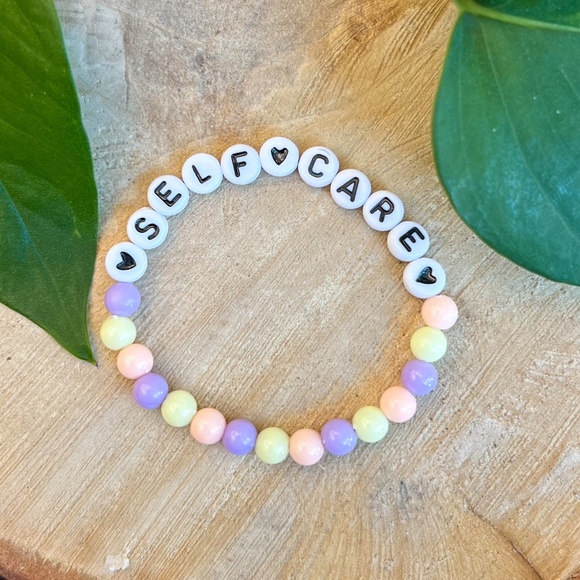 Handmade Jewelry - Mac Miller inspired "Self Care" Beaded Bracelet | Unisex | Elastic Stretch Fit